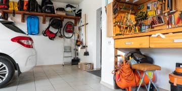 organiser votre garage avec des étagères