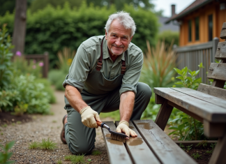 Nettoyer outils et équipements jardinage : les meilleures méthodes à adopter Homme jardinant nettoyant un outil de jardinage